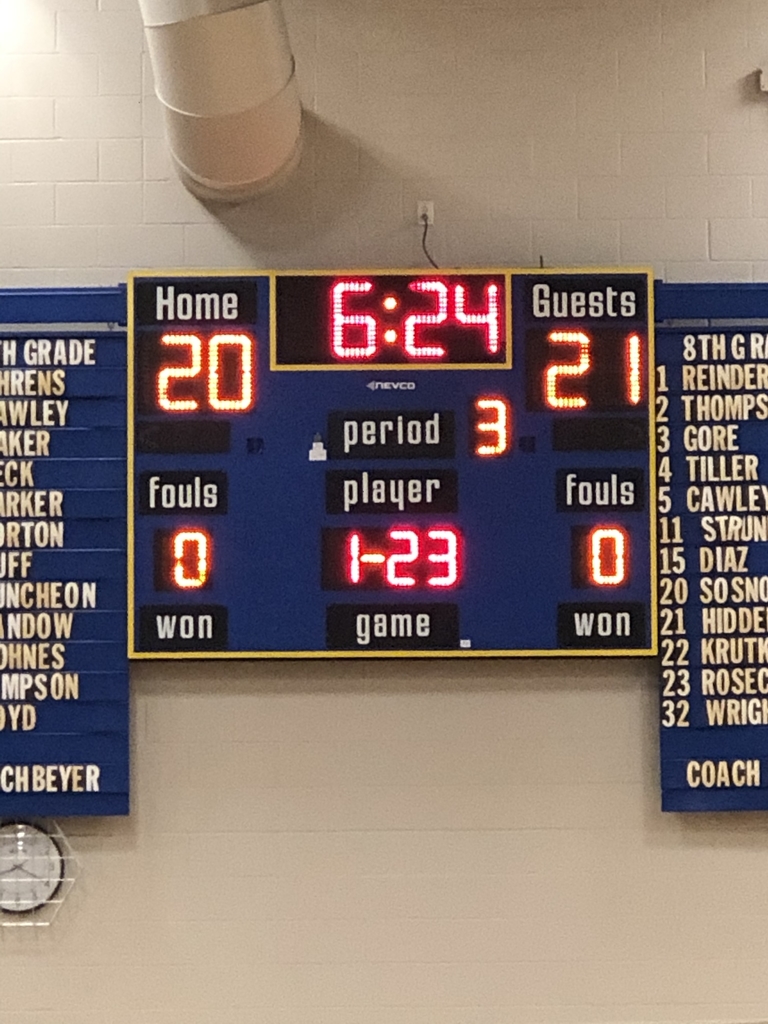 Trailing 22-20 at the half after being down 14-4 at the end of the first quarter. 